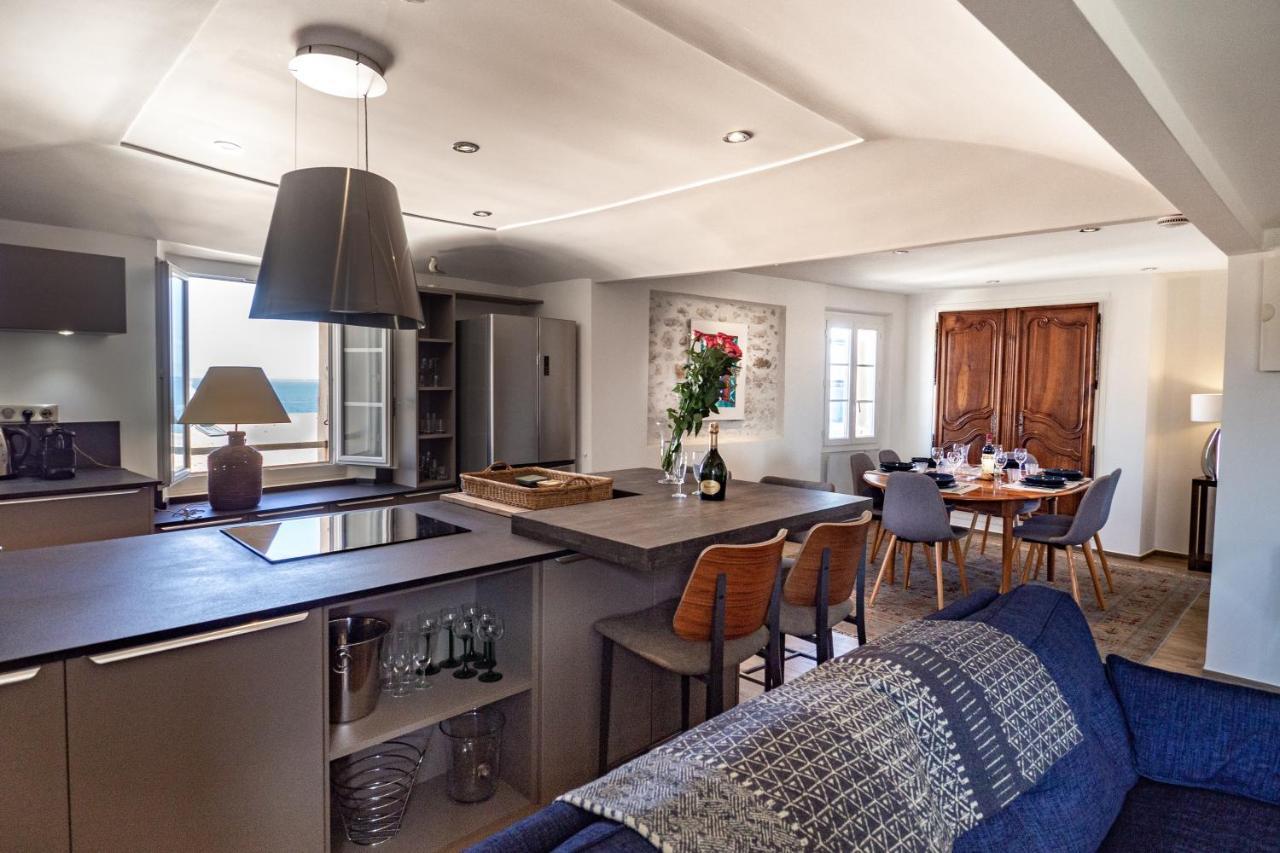 Charmant Appartement Spacieux Pour 6P Vue Mer Vieil Antibes Exterior foto